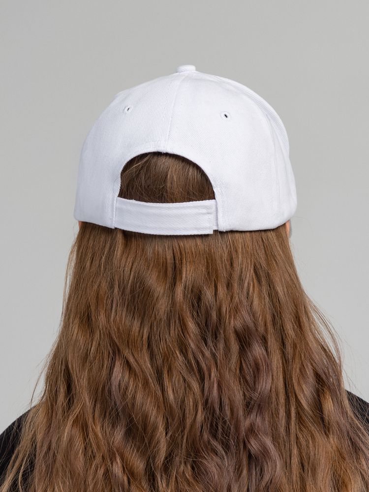 Бейсболка детская Standard Kids, белая — изображение 7