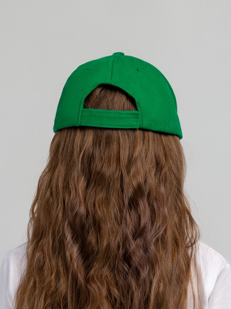 Бейсболка детская Standard Kids, зеленая — изображение 7