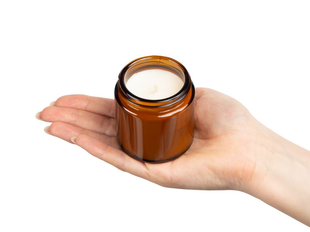 Свеча ароматическая Calore, лаванда и базилик — изображение 6