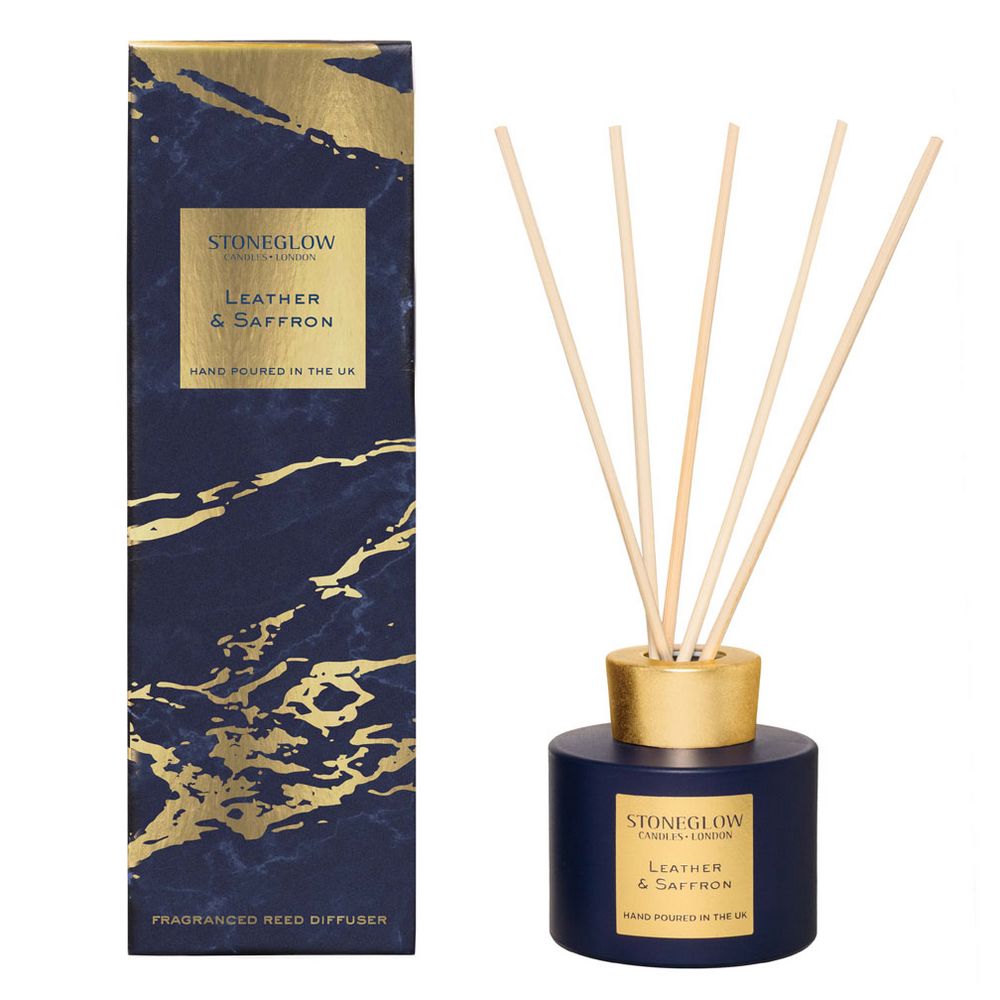 Диффузор Stoneglow Candles, древесина, кожа, шафран — изображение 3