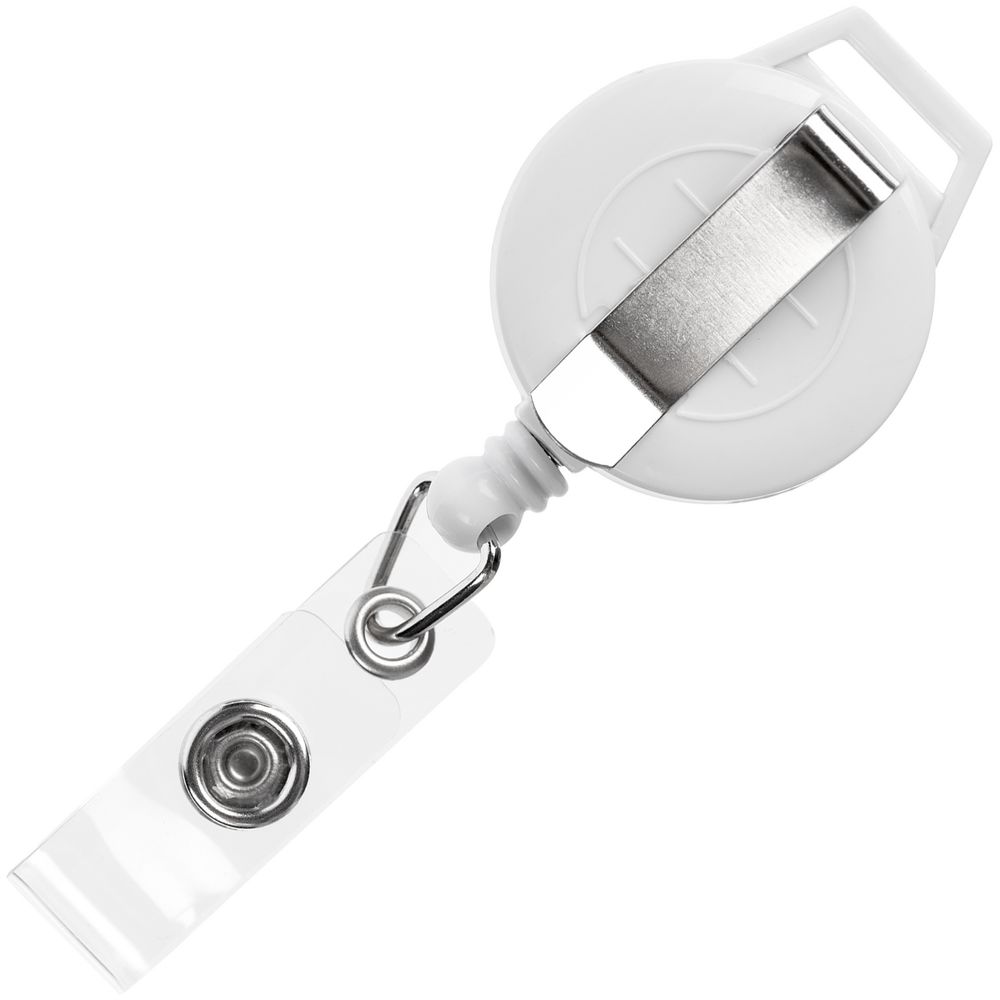 Ретрактор Attach New с ушком под ленту, белый — изображение 3