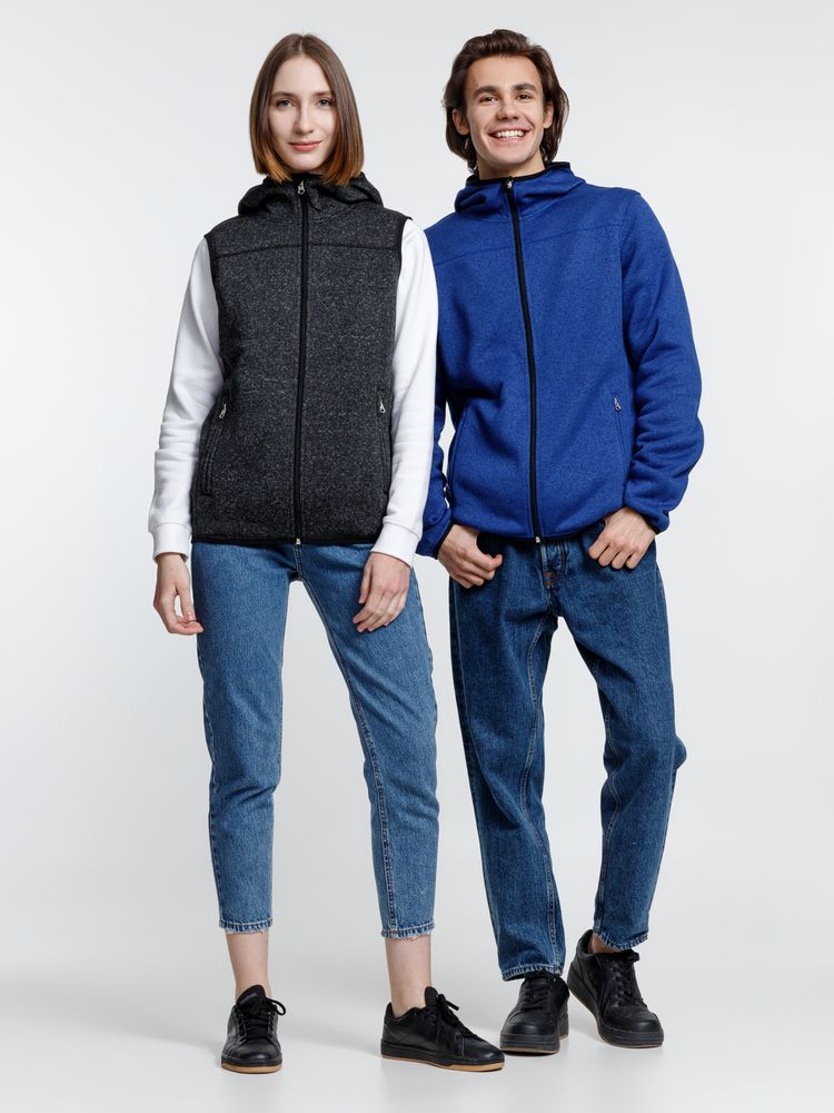 Куртка с капюшоном унисекс Gotland, синяя — изображение 13