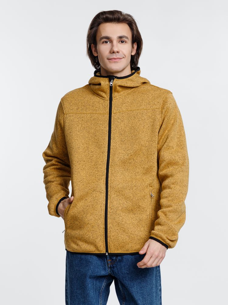 Куртка с капюшоном унисекс Gotland, горчичная — изображение 9