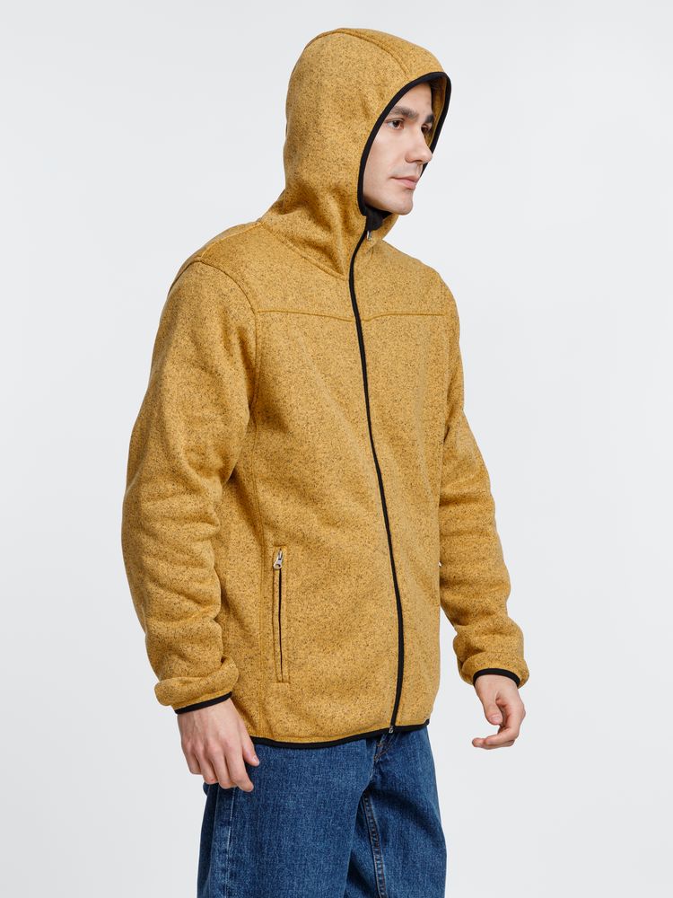 Куртка с капюшоном унисекс Gotland, горчичная — изображение 11