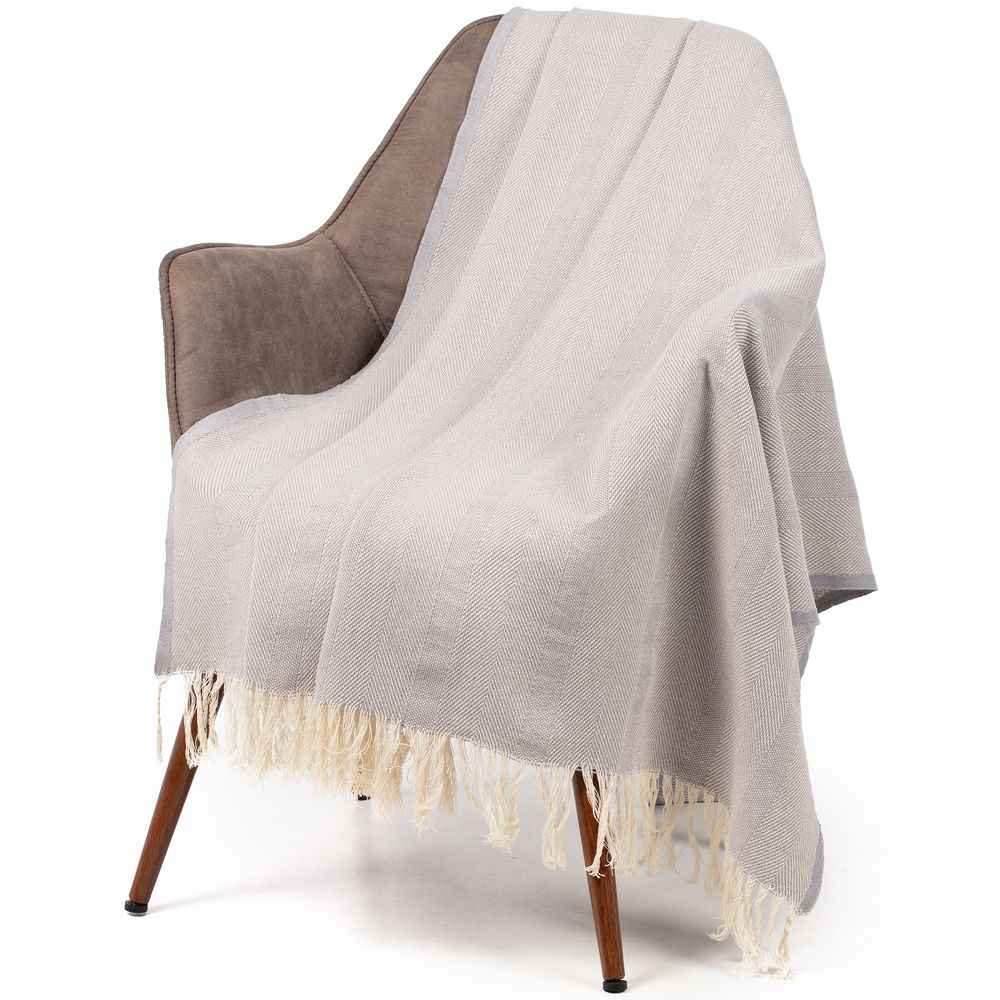 Плед «Сенеж», серый — изображение 3