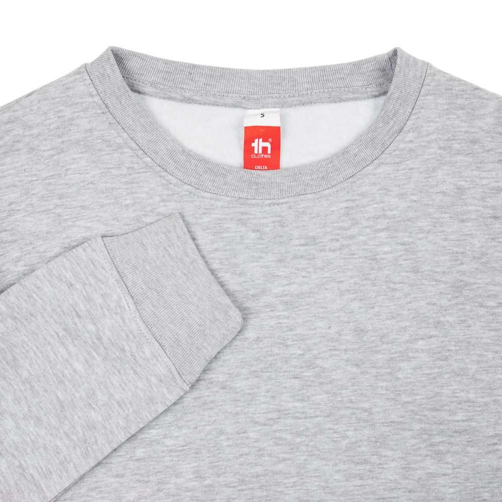 Свитшот унисекс Delta, серый меланж — изображение 4