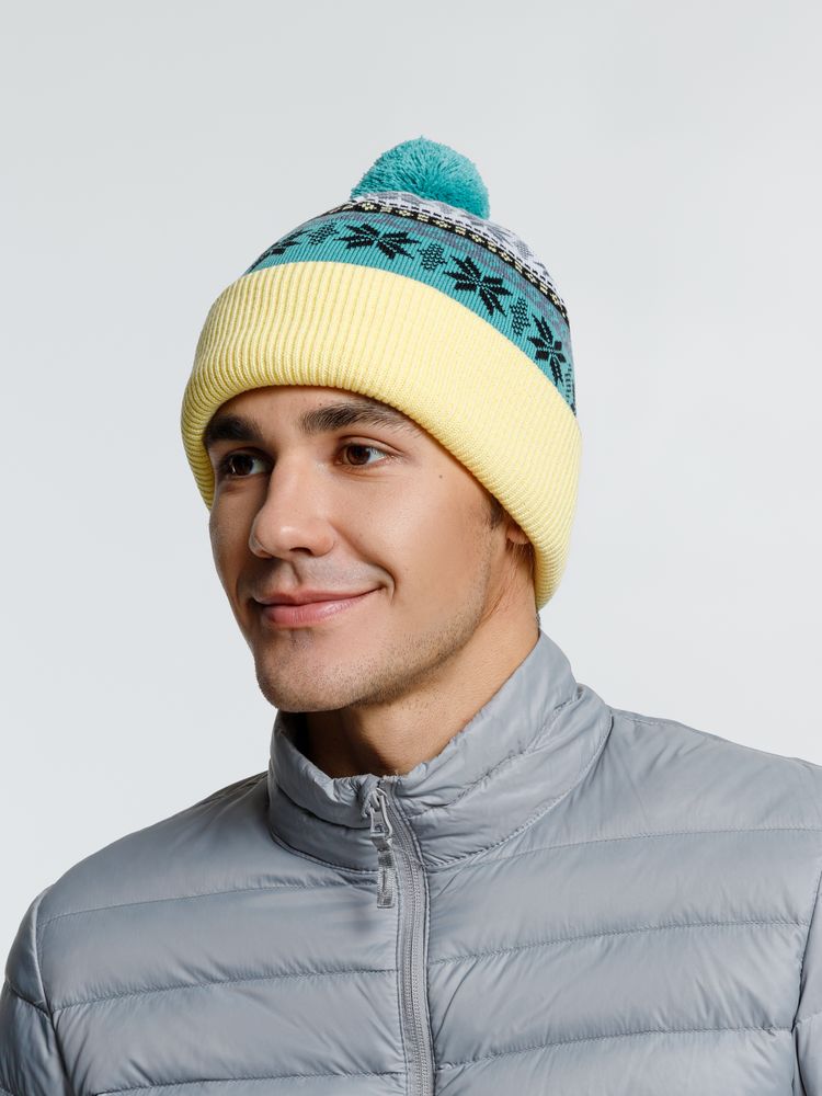 Шапка Mirakler, зеленая с желтым — изображение 6