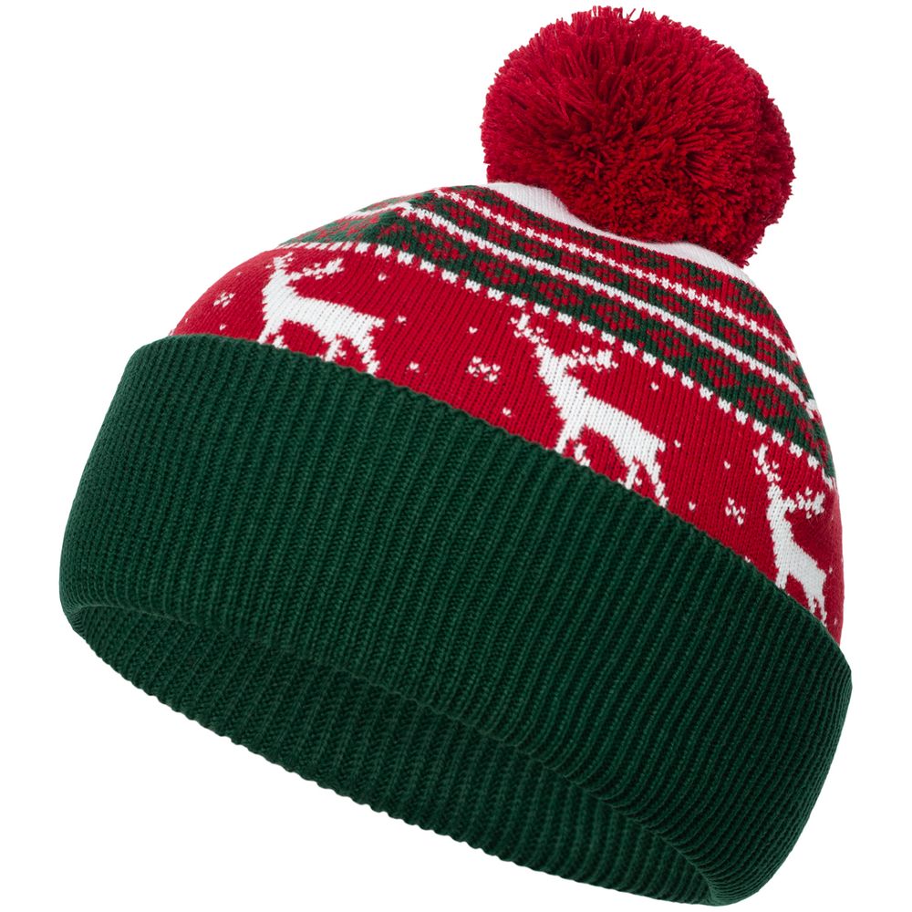 Шапка Mirakler, красная с зеленым — изображение 2