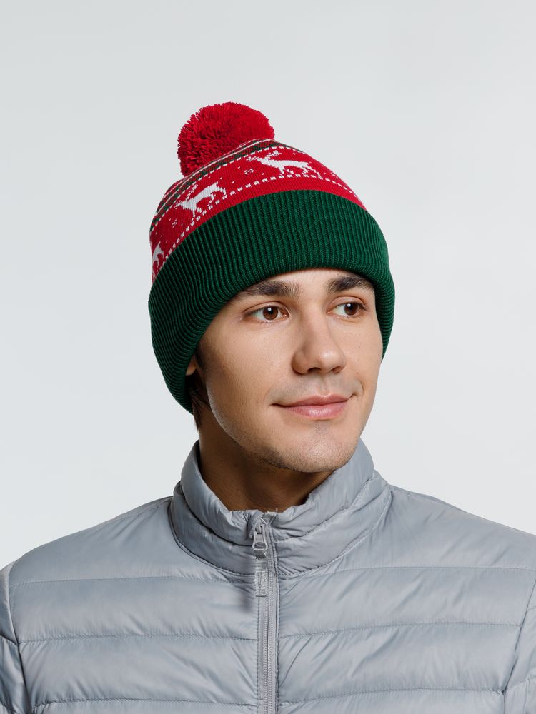 Шапка Mirakler, красная с зеленым — изображение 6