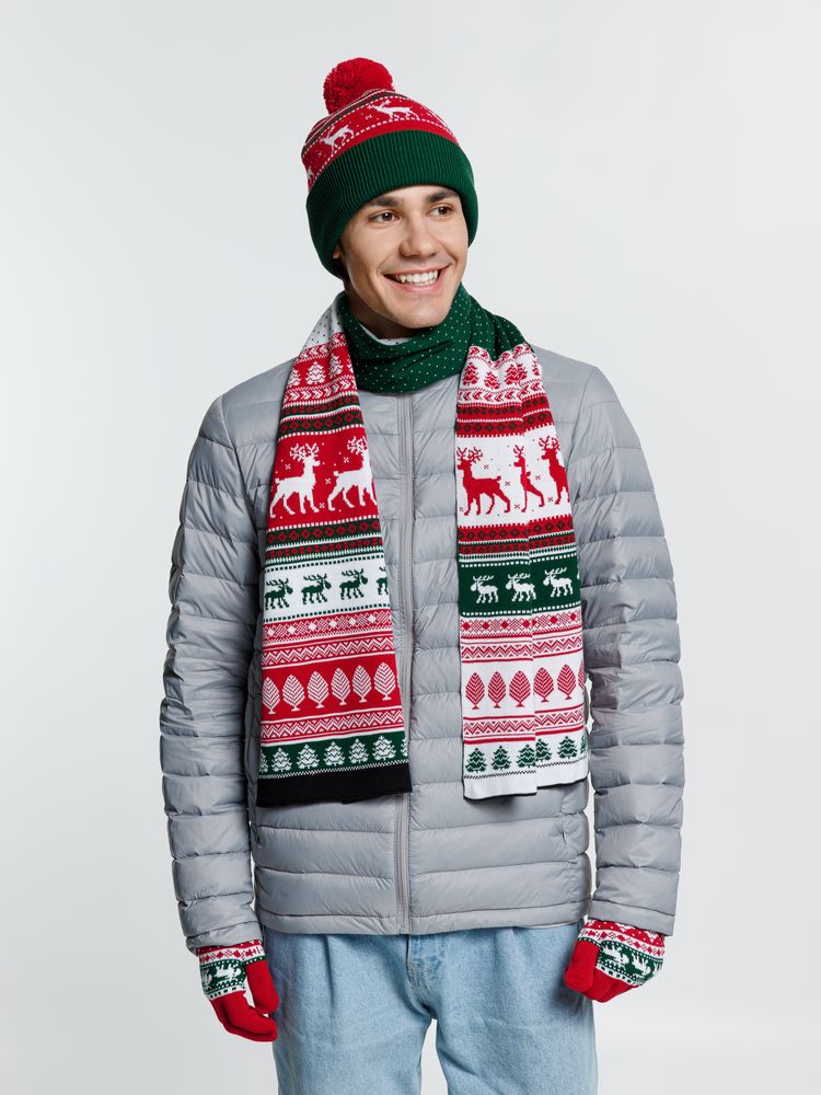 Шапка Mirakler, красная с зеленым — изображение 7