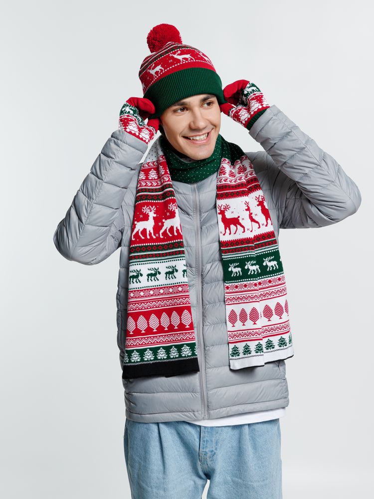 Шапка Mirakler, красная с зеленым — изображение 8