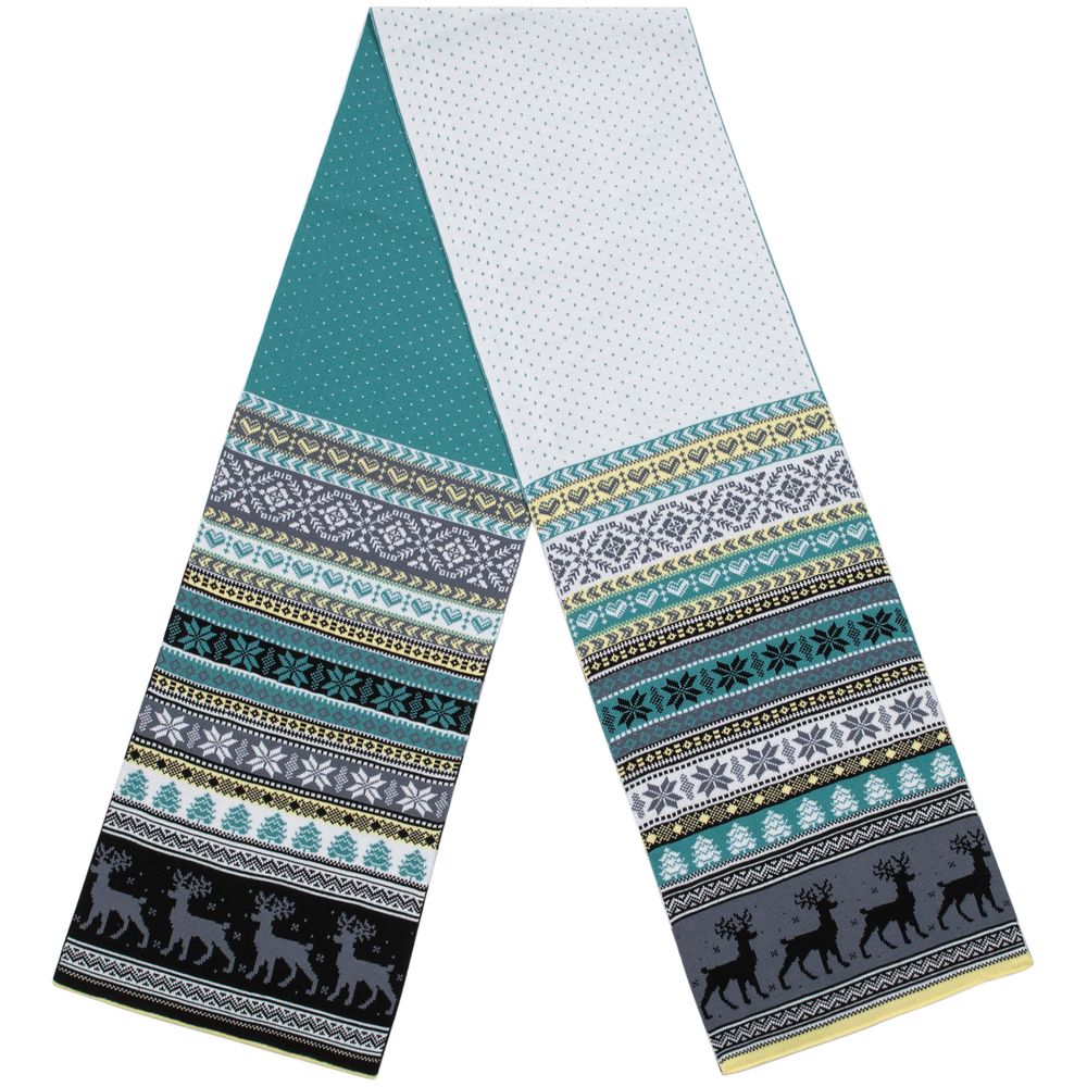 Шарф Mirakler, зеленый с желтым — изображение 4