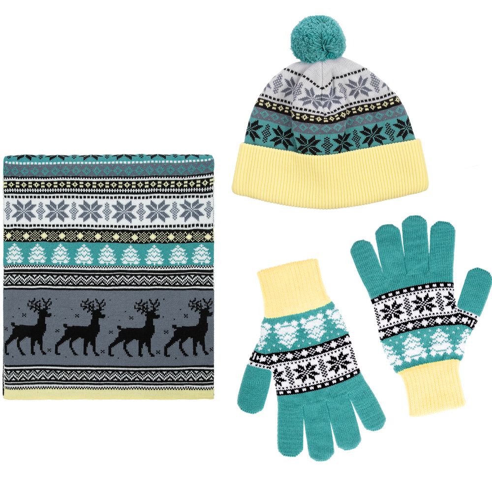 Шапка Mirakler, зеленая с желтым — изображение 5