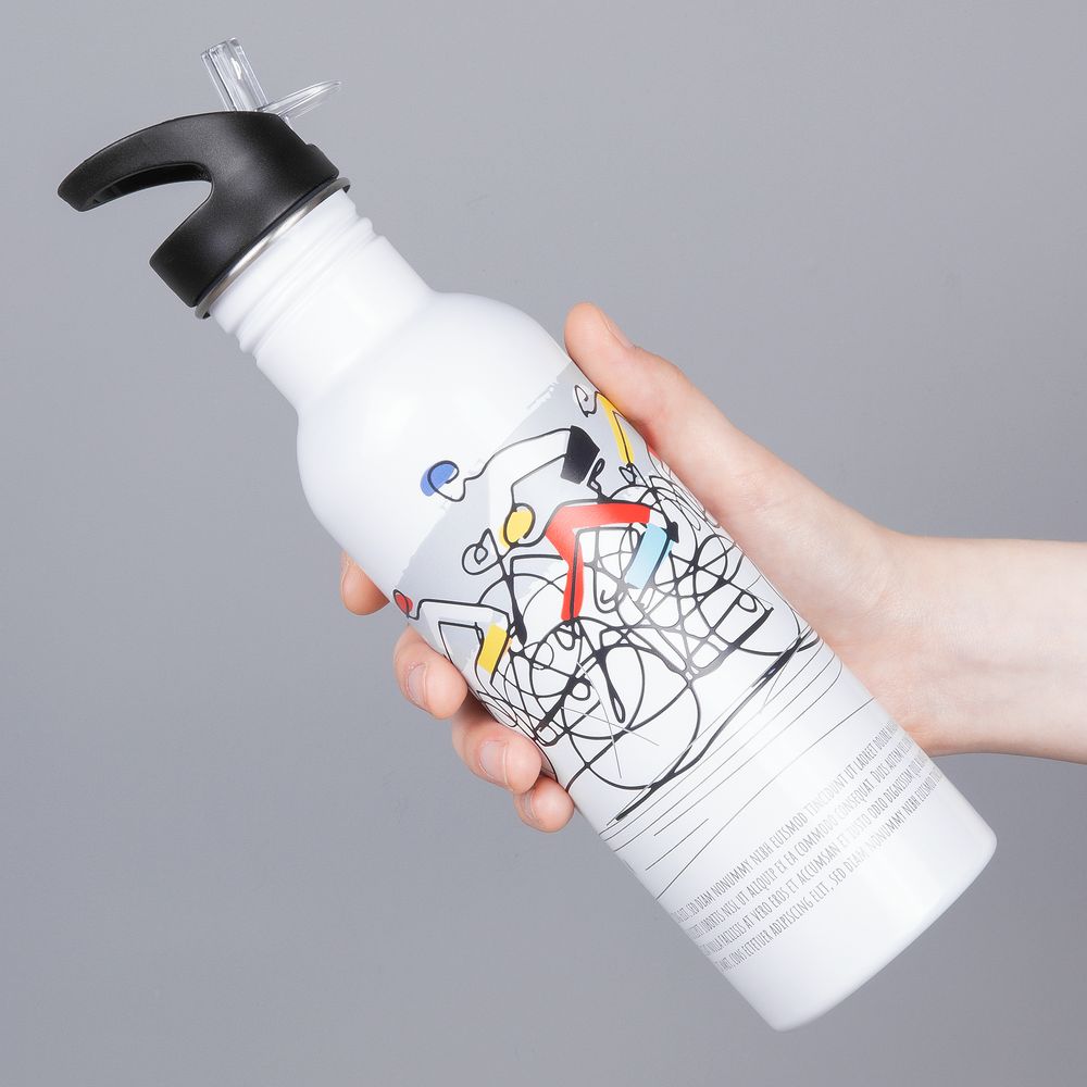 Спортивная бутылка Cycleway, белая — изображение 10