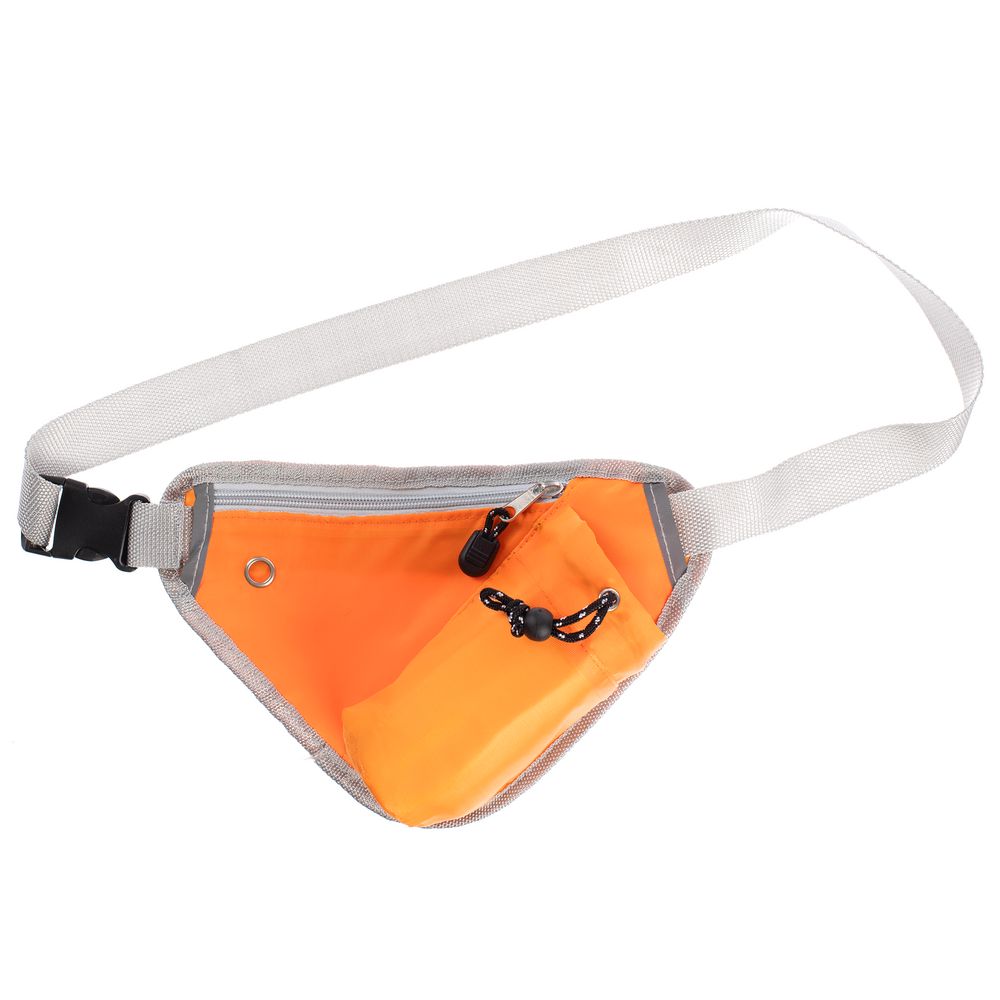 Сумка поясная с отделением для бутылки Waterun, оранжевая — изображение 2