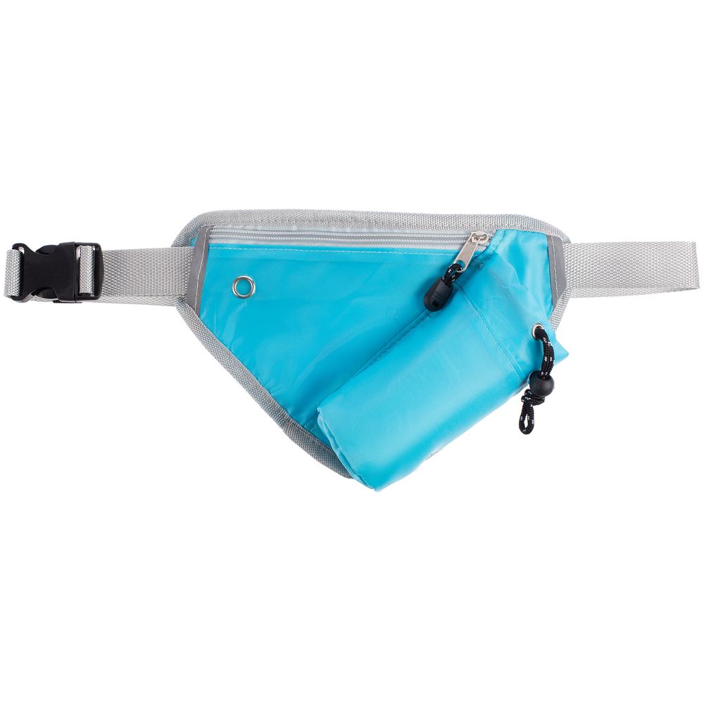 Сумка поясная с отделением для бутылки Waterun, голубая — изображение 3