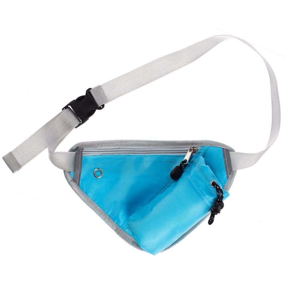 Сумка поясная с отделением для бутылки Waterun, голубая — изображение 2