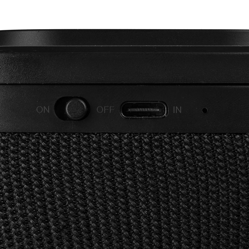 Колонка c беспроводной зарядкой Esca и подсветкой лого, черная — изображение 15