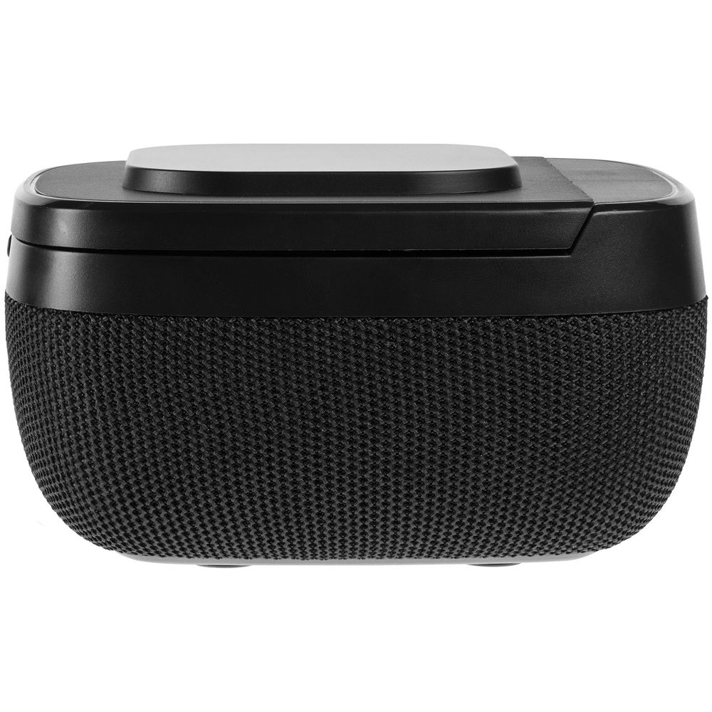 Колонка c беспроводной зарядкой Esca и подсветкой лого, черная — изображение 9