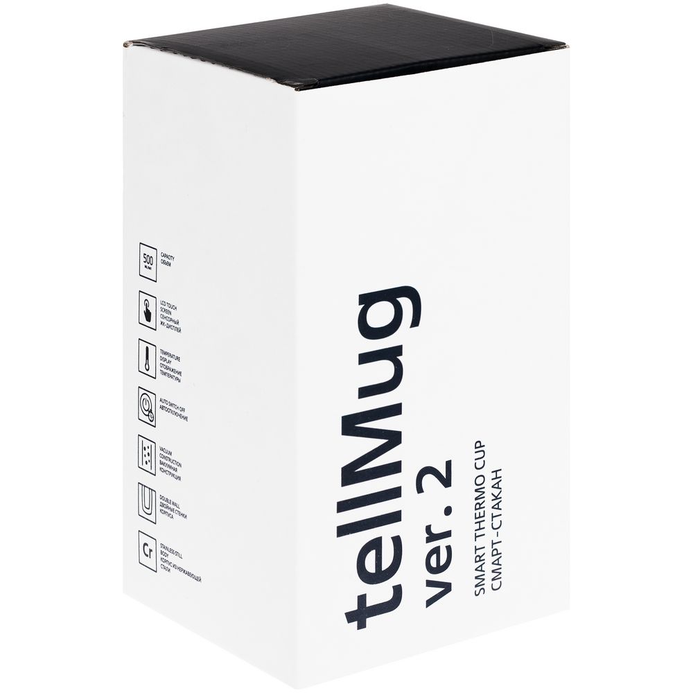 Смарт-стакан с заменяемой батареей tellMug, ver.2, черный — изображение 16