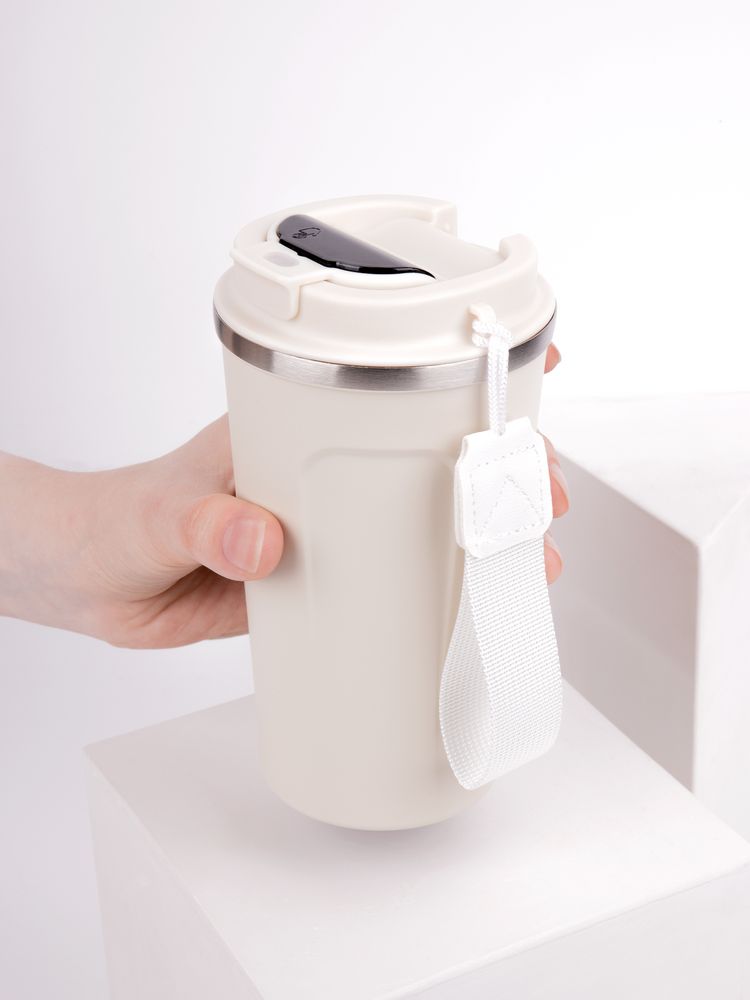 Смарт-стакан с заменяемой батареей tellMug, ver.2, молочно-белый — изображение 15