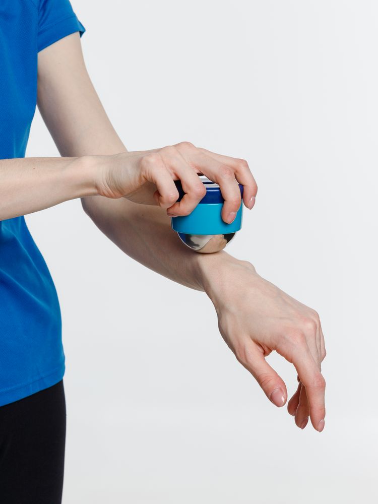 Шариковый ролик-массажер Blobus, синий с голубым — изображение 6