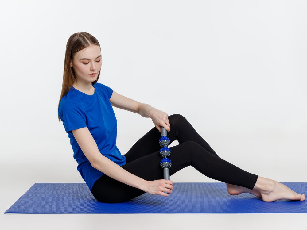 Ручной МФР-массажер Tres Picos, серый с синим — изображение 7