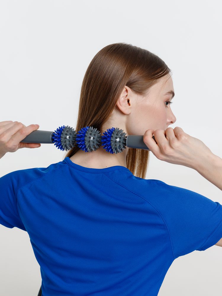 Ручной МФР-массажер Tres Picos, серый с синим — изображение 5