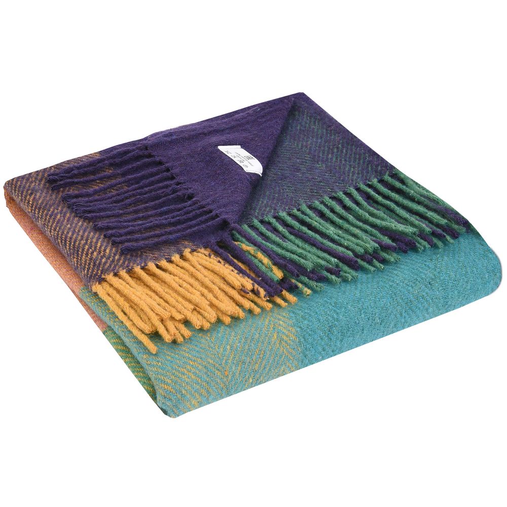 Плед Mumbai, фиолетовый с бирюзовым — изображение 3