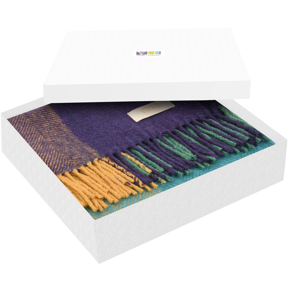 Плед Mumbai, фиолетовый с бирюзовым — изображение 4