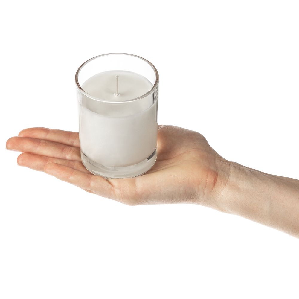 Ароматическая свеча Savor Flavor в прозрачном стакане, кедр и яблочный пирог — изображение 4