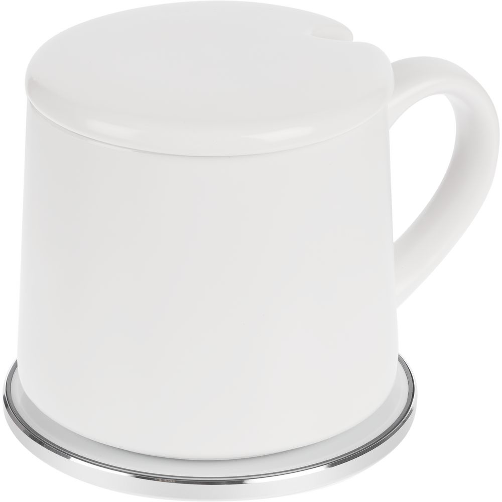 Кружка с подогревом и беспроводной зарядкой Dual Base ver. 2.0 Matt, белая — изображение 4