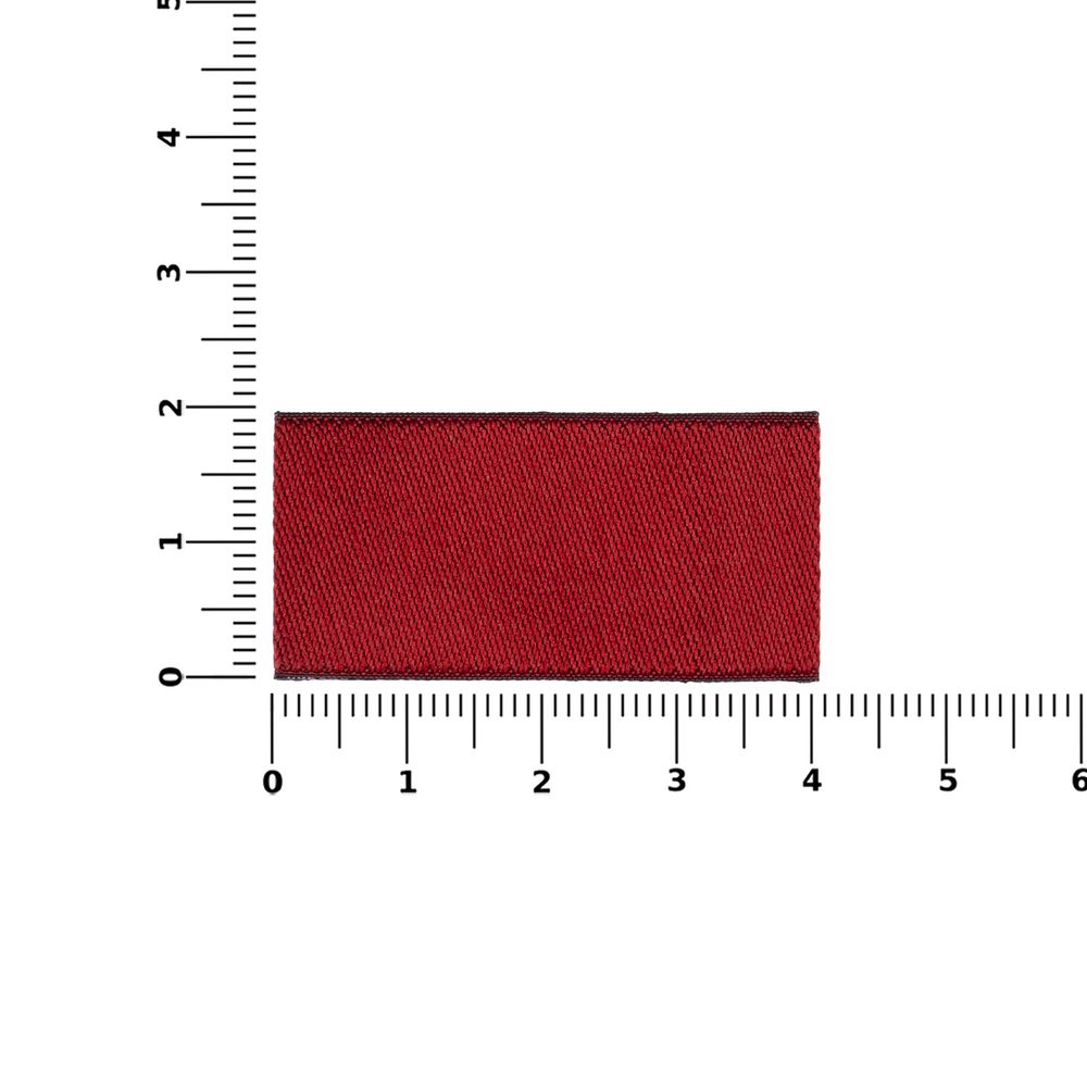 Лейбл тканевый Epsilon, XXS, бордовый — изображение 4