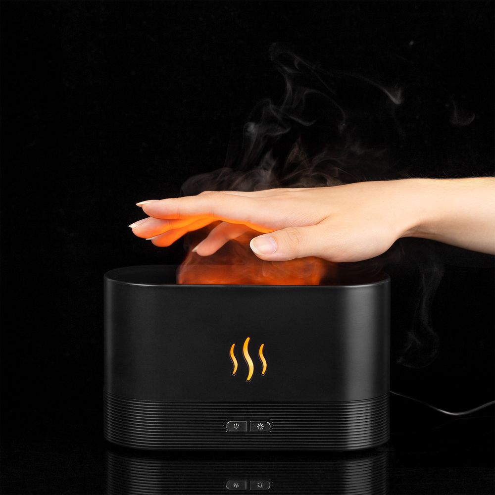 Увлажнитель-ароматизатор с имитацией пламени Fuego ver.2, черный — изображение 11