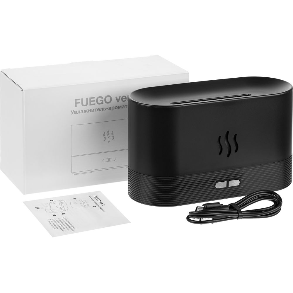 Увлажнитель-ароматизатор с имитацией пламени Fuego ver.2, черный — изображение 8