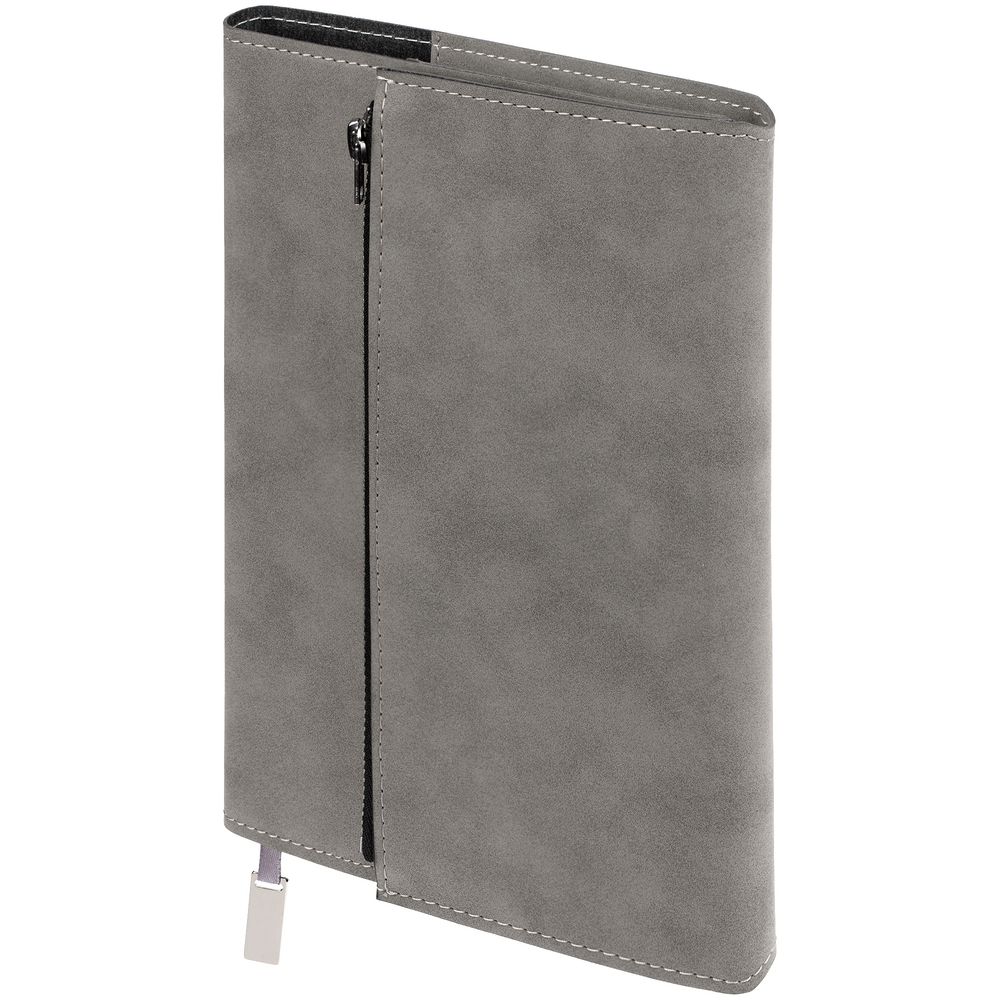 Ежедневник Grace на заказ, недатированный, серый — изображение 2