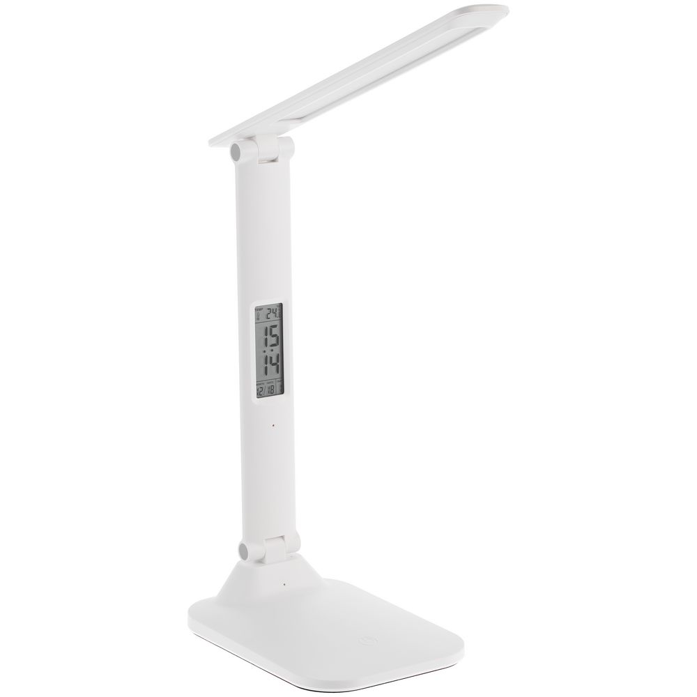 Настольная лампа с часами и календарем Office Torch ver.2, белая — изображение 2