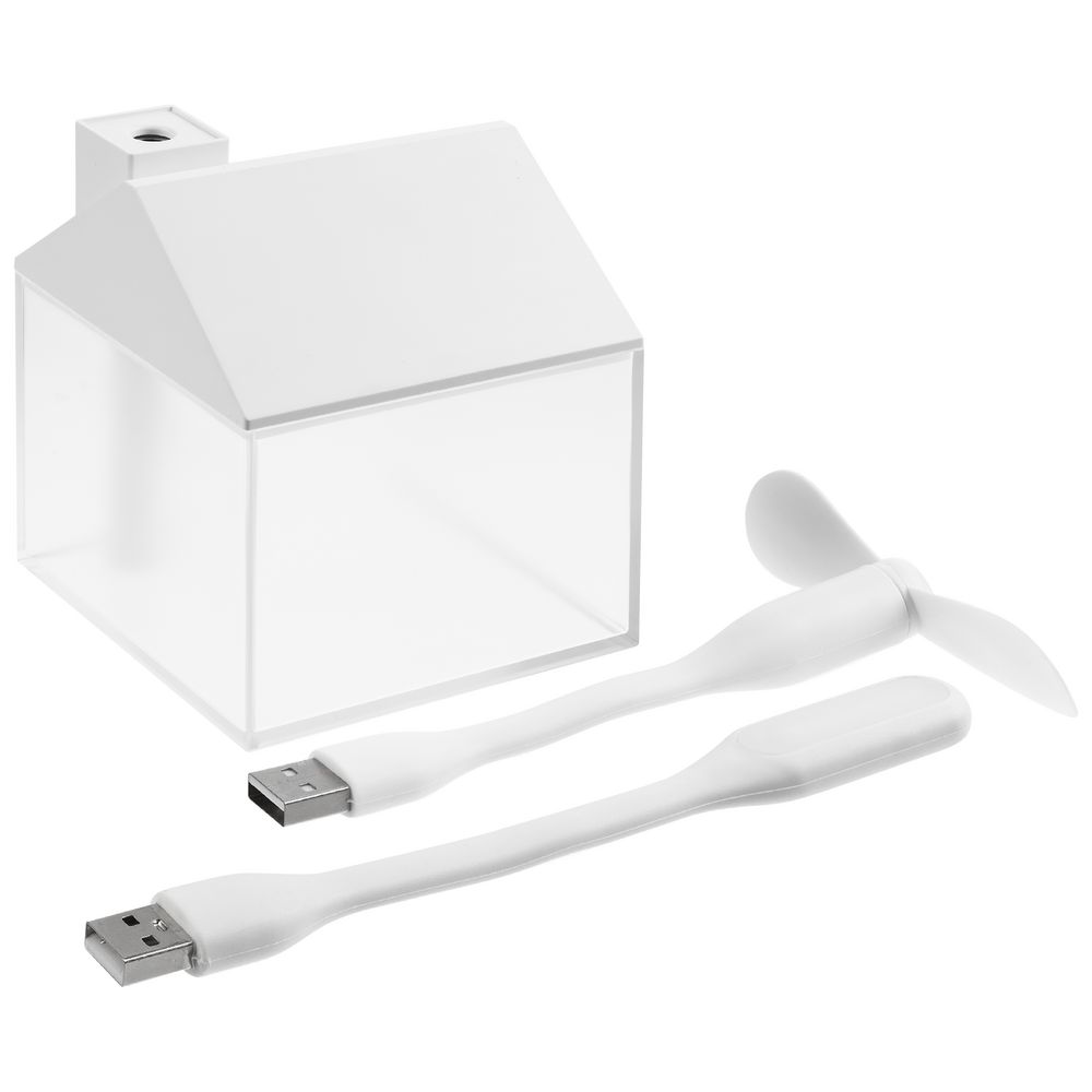 Настольный увлажнитель Arioso с вентилятором и лампой, белый — изображение 8