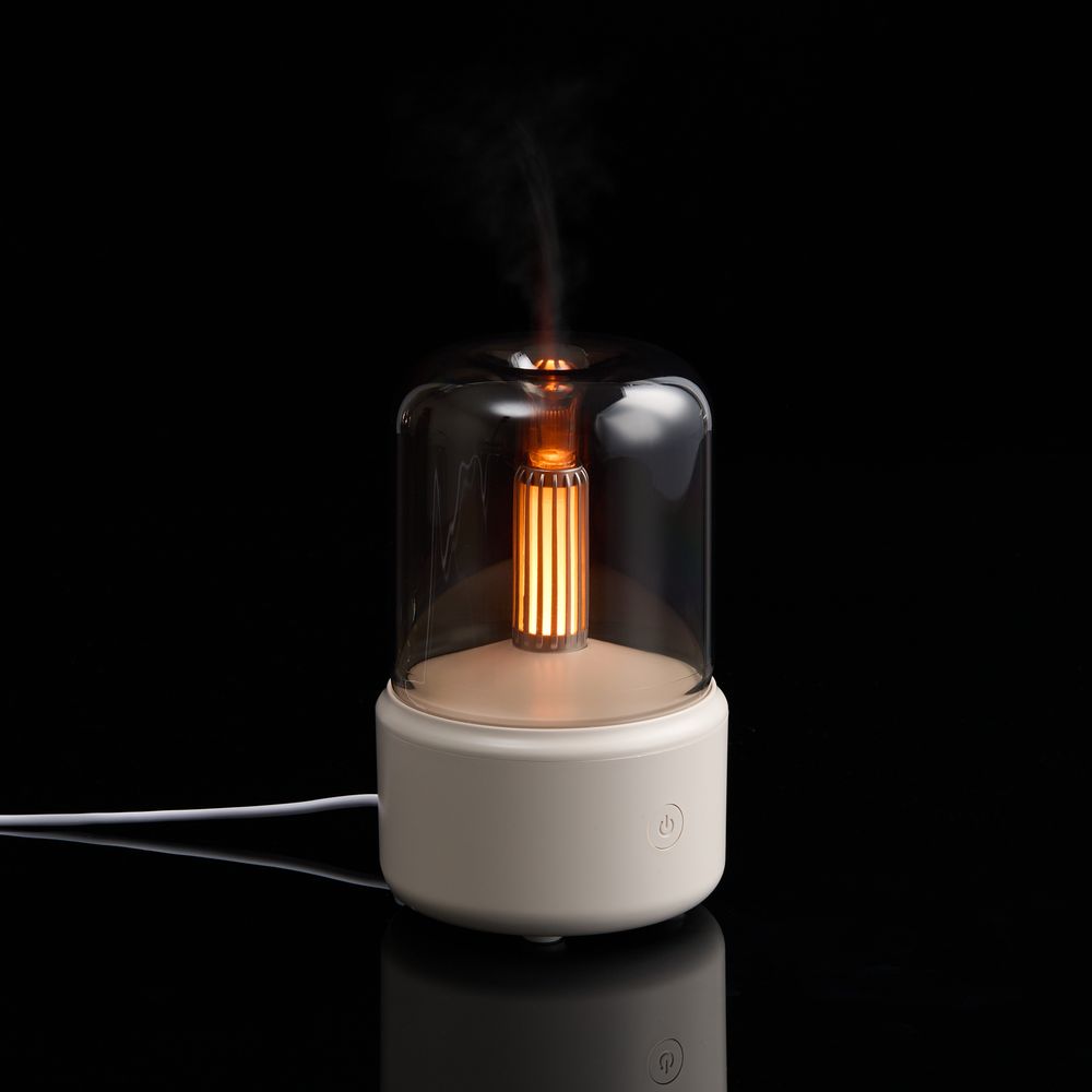 Увлажнитель-ароматизатор с подсветкой mistFlicker, молочно-белый — изображение 2