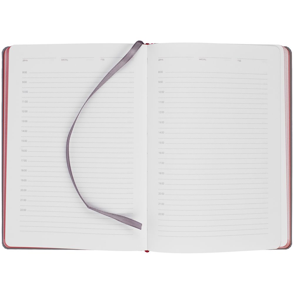 Ежедневник Spain Shall, недатированный, серый с красным — изображение 7