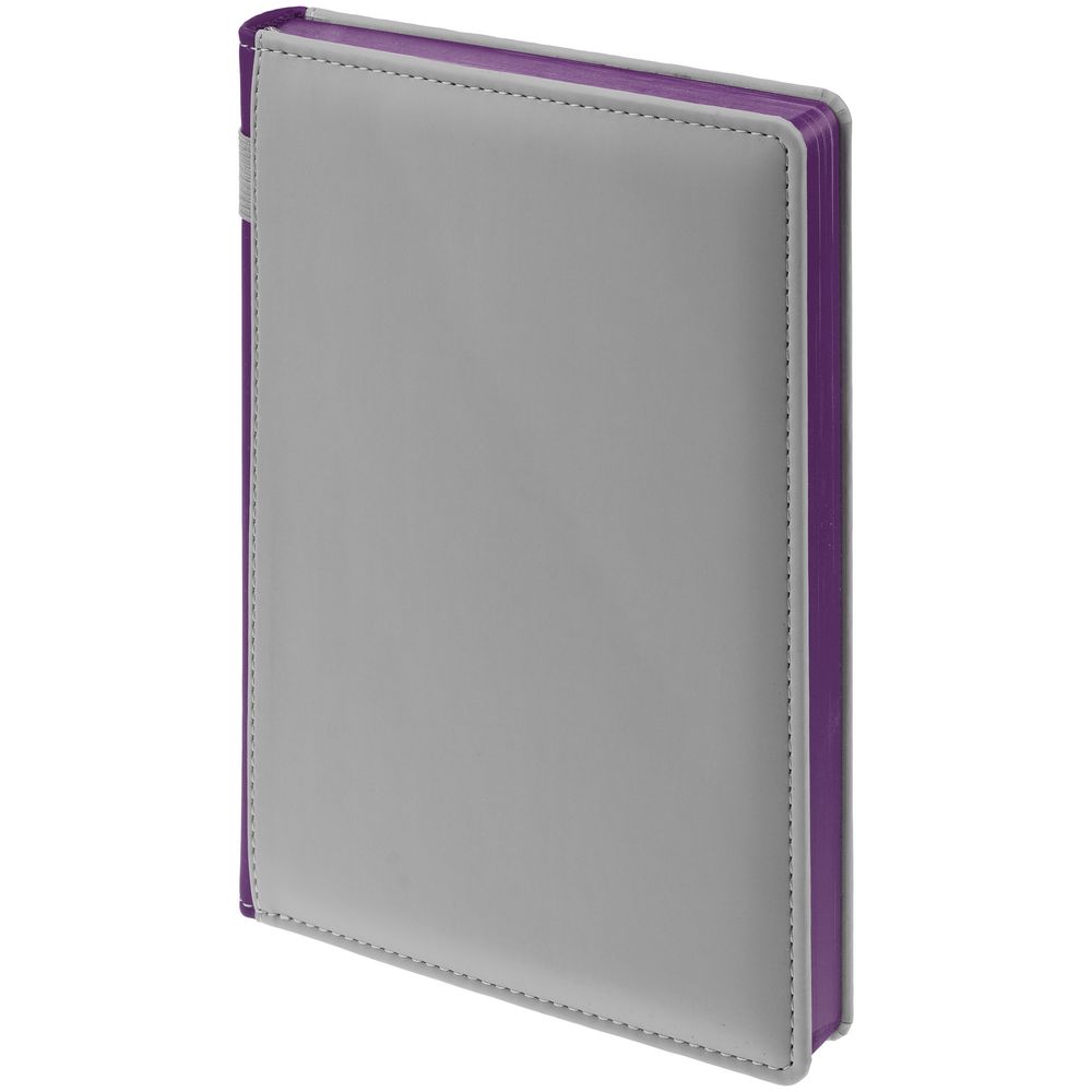 Ежедневник Spain Shall, недатированный, серый с фиолетовым — изображение 3