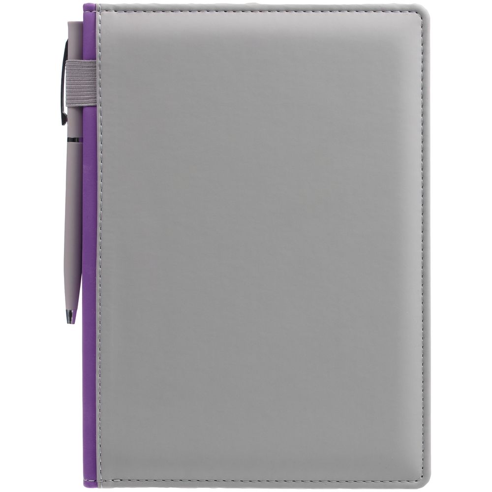 Ежедневник Spain Shall, недатированный, серый с фиолетовым — изображение 8