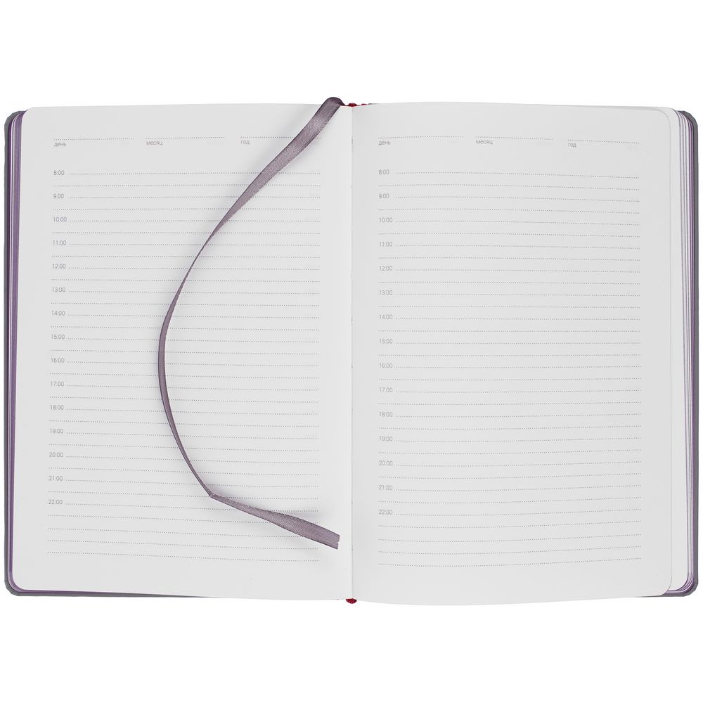 Ежедневник Spain Shall, недатированный, серый с фиолетовым — изображение 7