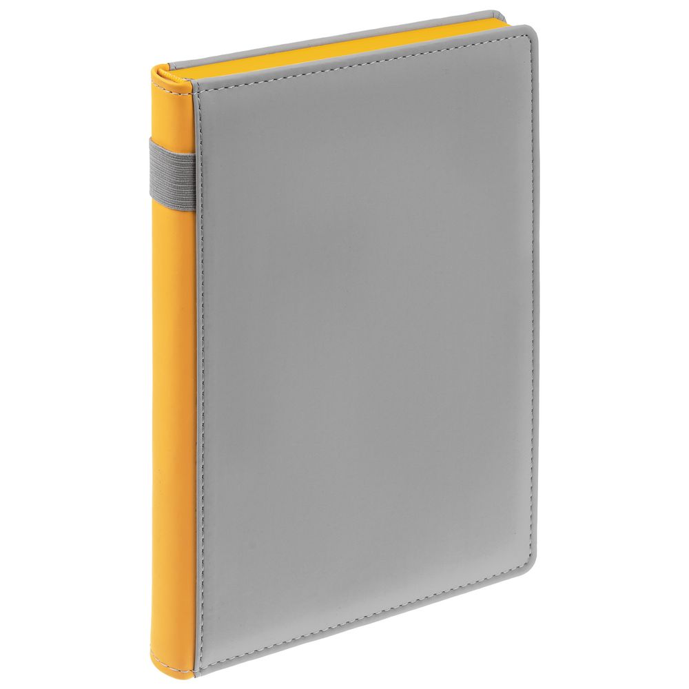 Ежедневник Spain Shall, недатированный, серый с желтым — изображение 2