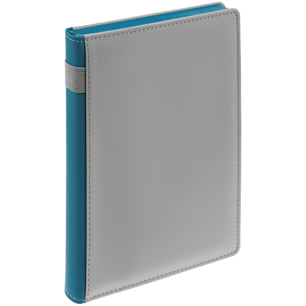 Ежедневник Spain Shall, недатированный, серый с бирюзовым — изображение 2