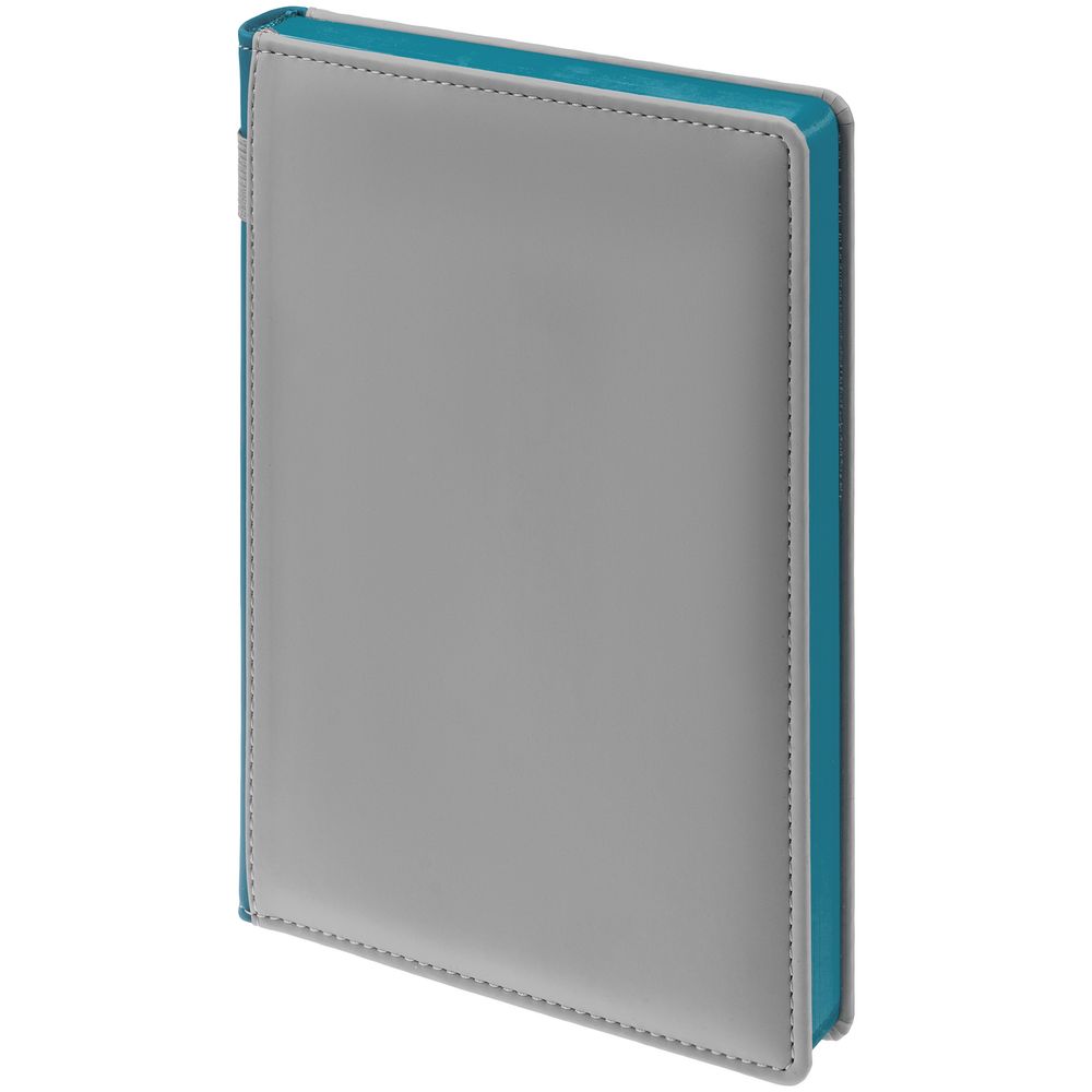 Ежедневник Spain Shall, недатированный, серый с бирюзовым — изображение 3