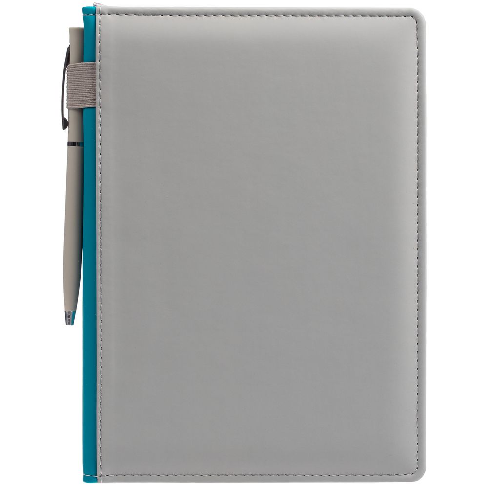 Ежедневник Spain Shall, недатированный, серый с бирюзовым — изображение 6