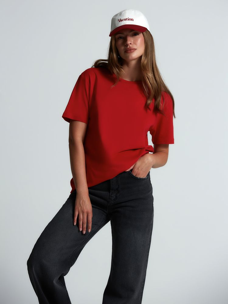 Футболка унисекс Streetwise, красная — изображение 8