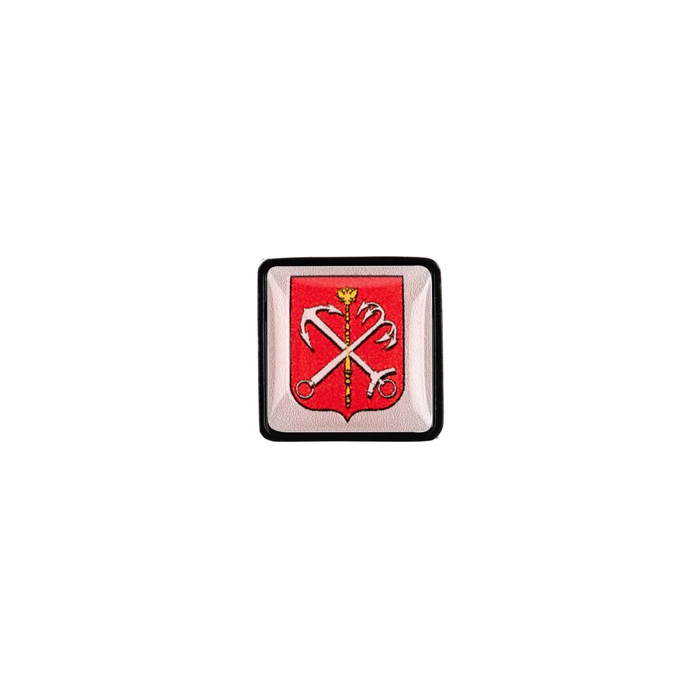 Шильдик на резинку с наклейкой «Санкт-Петербург», черный — изображение 2