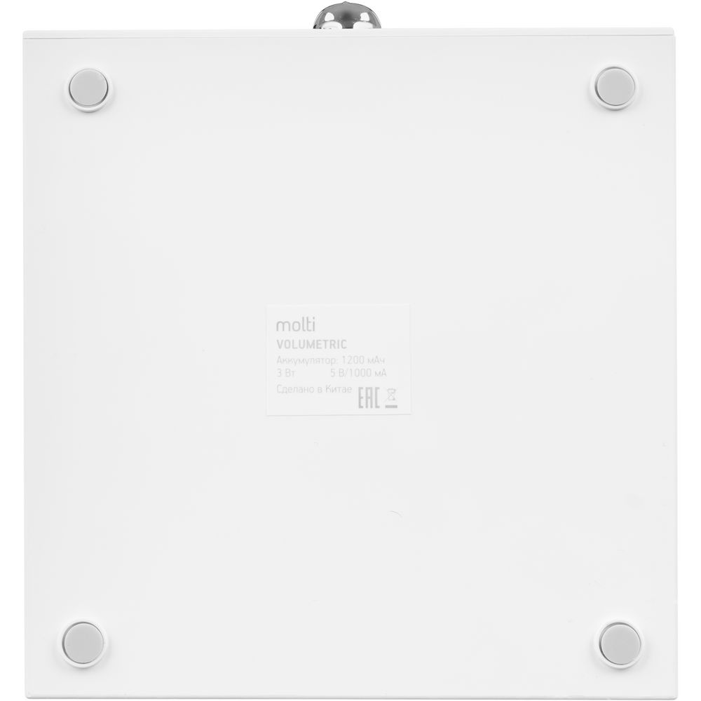 Bluetooth-колонка с подсветкой Volumetric, белая — изображение 6